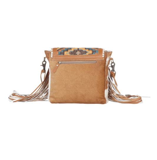 Purses Myra Bags Boho Chic Style Leather & Hairon Bag S-4403