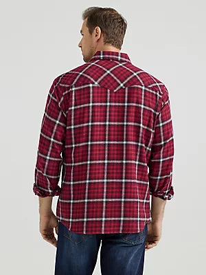 Shirts Men’s Wrangler Retro Red Plaid Flannel 112355383