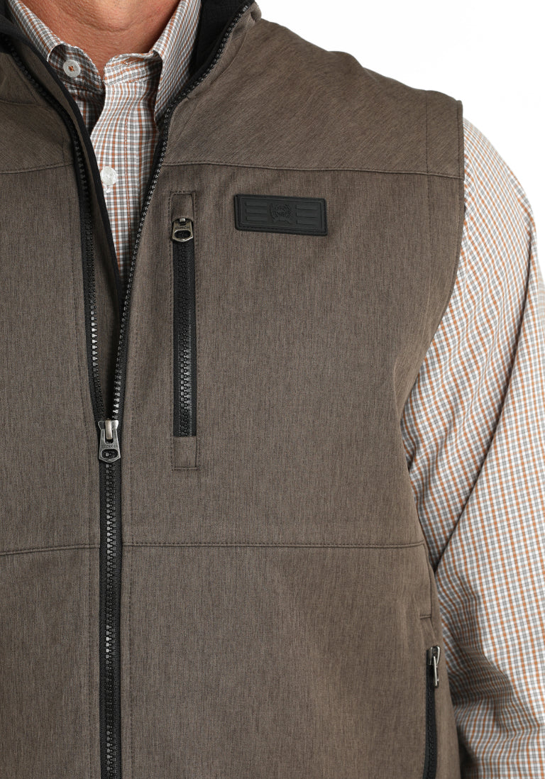 Outerwear Mens Cinch Bonded Vest Brown MW1515020