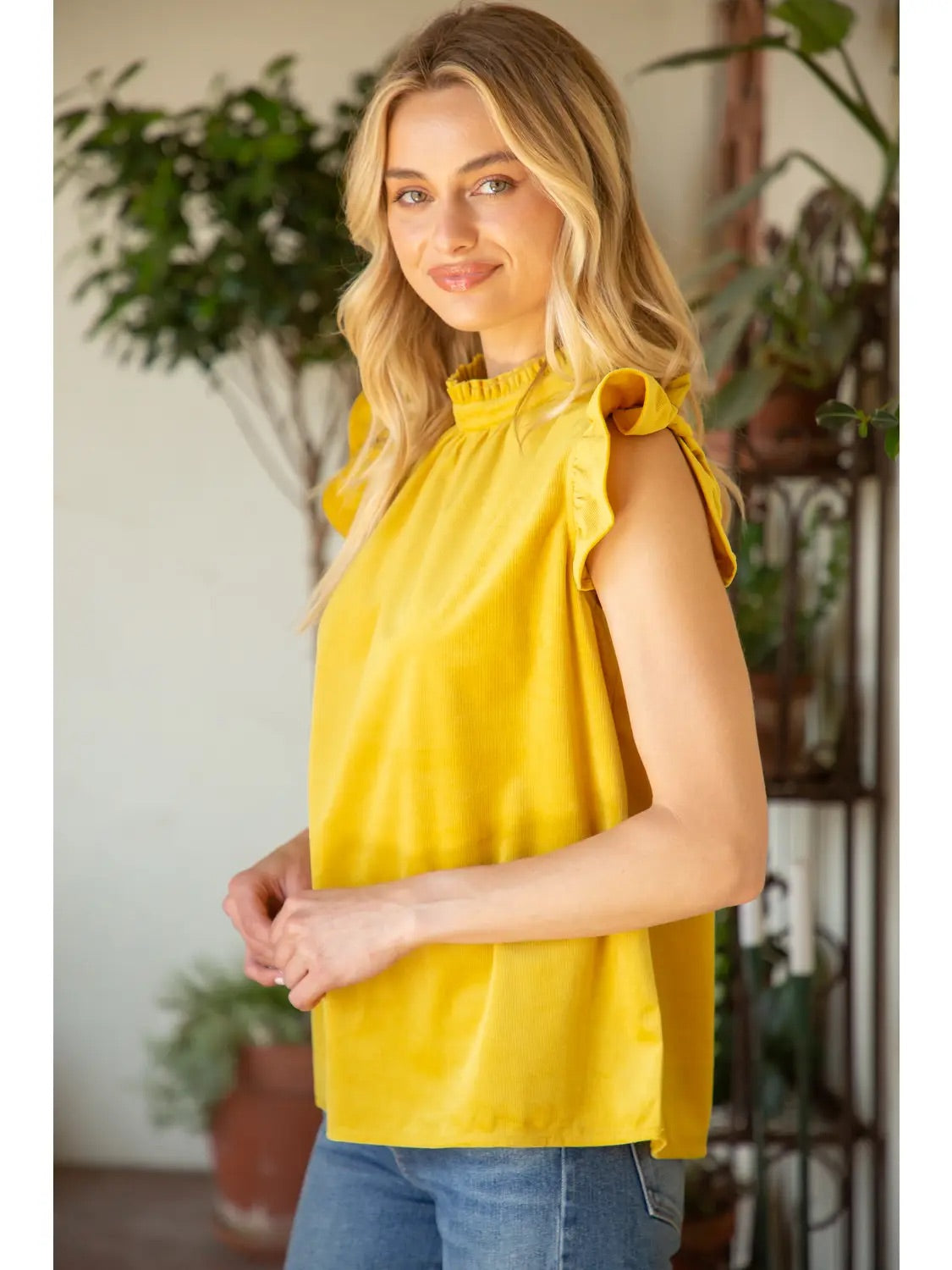 Shirt Women’s Ruffle Sleeve Tie Back 31652-26