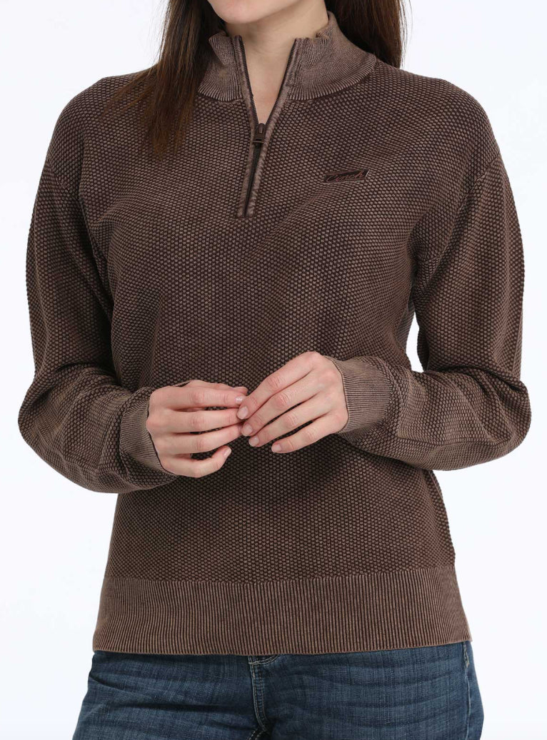 Outerwear Women’s Cinch Quarter Zip Sweater MAK9911001