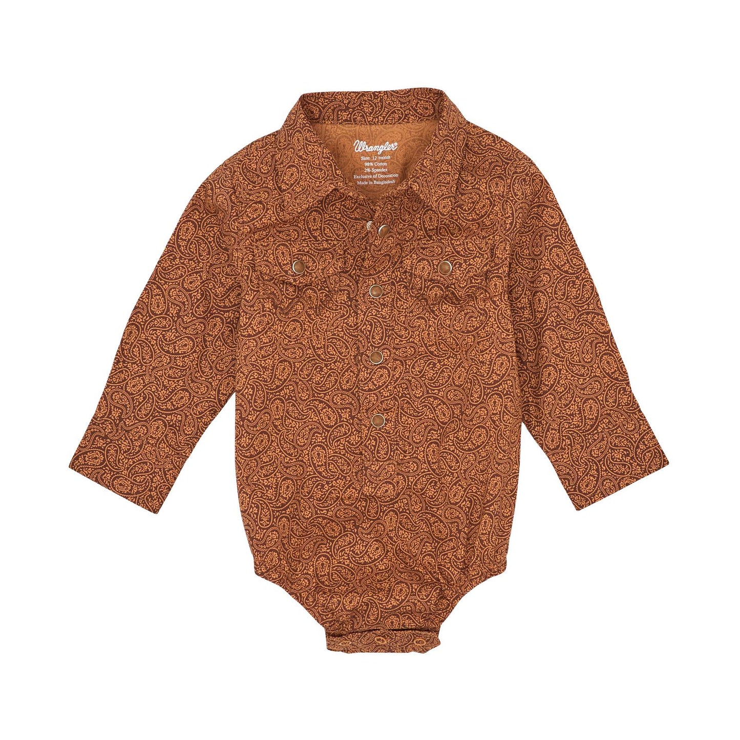 Shirts Infant Wrangler Body Suit Paisley 112367741