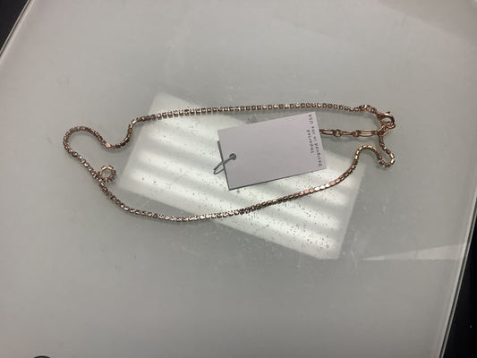 Jewelry Gold Crystal Tennis Necklace 338-279NG,NT