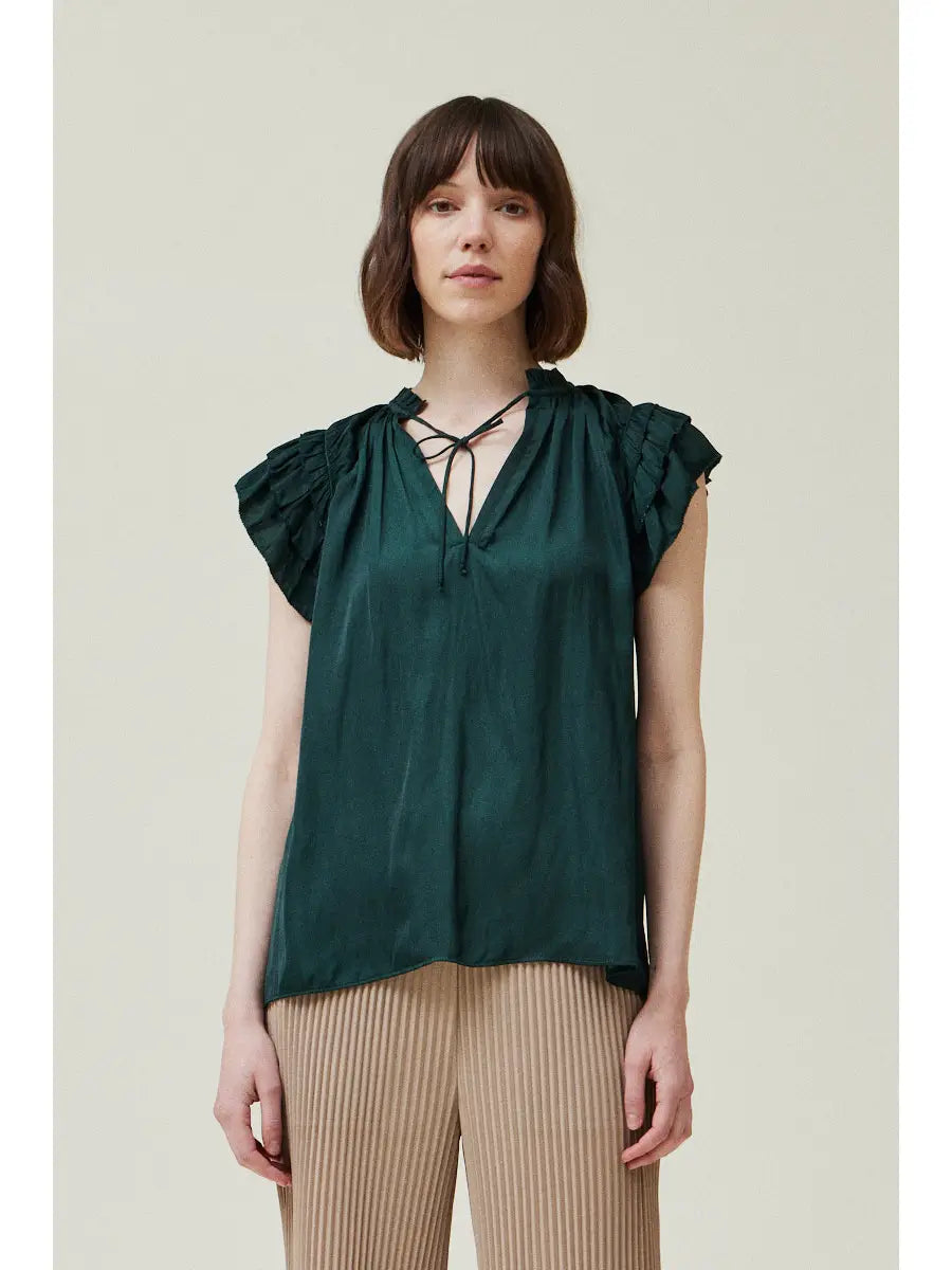 Shirts Women’s Ruffle Sleeve Blouse 40417PW