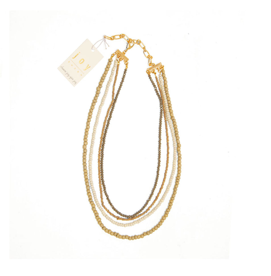 Accessories Joy Beaded Four Row Necklace