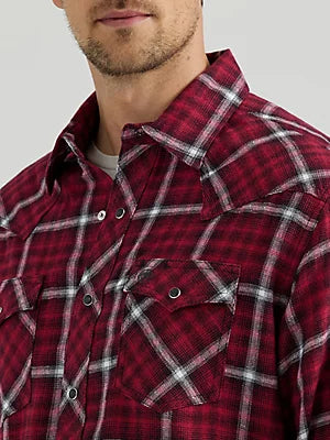 Shirts Men’s Wrangler Retro Red Plaid Flannel 112355383