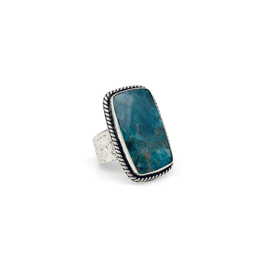 Semiprecious Apatite Stone Ring – Jewelry R4607