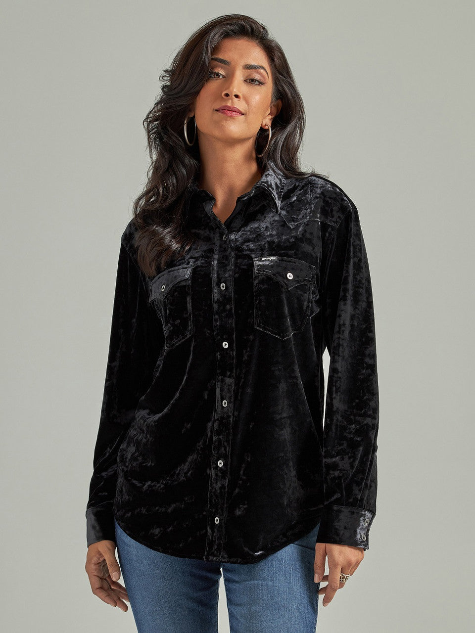 Shirt Women’s Wrangler Velvet Black 112342518