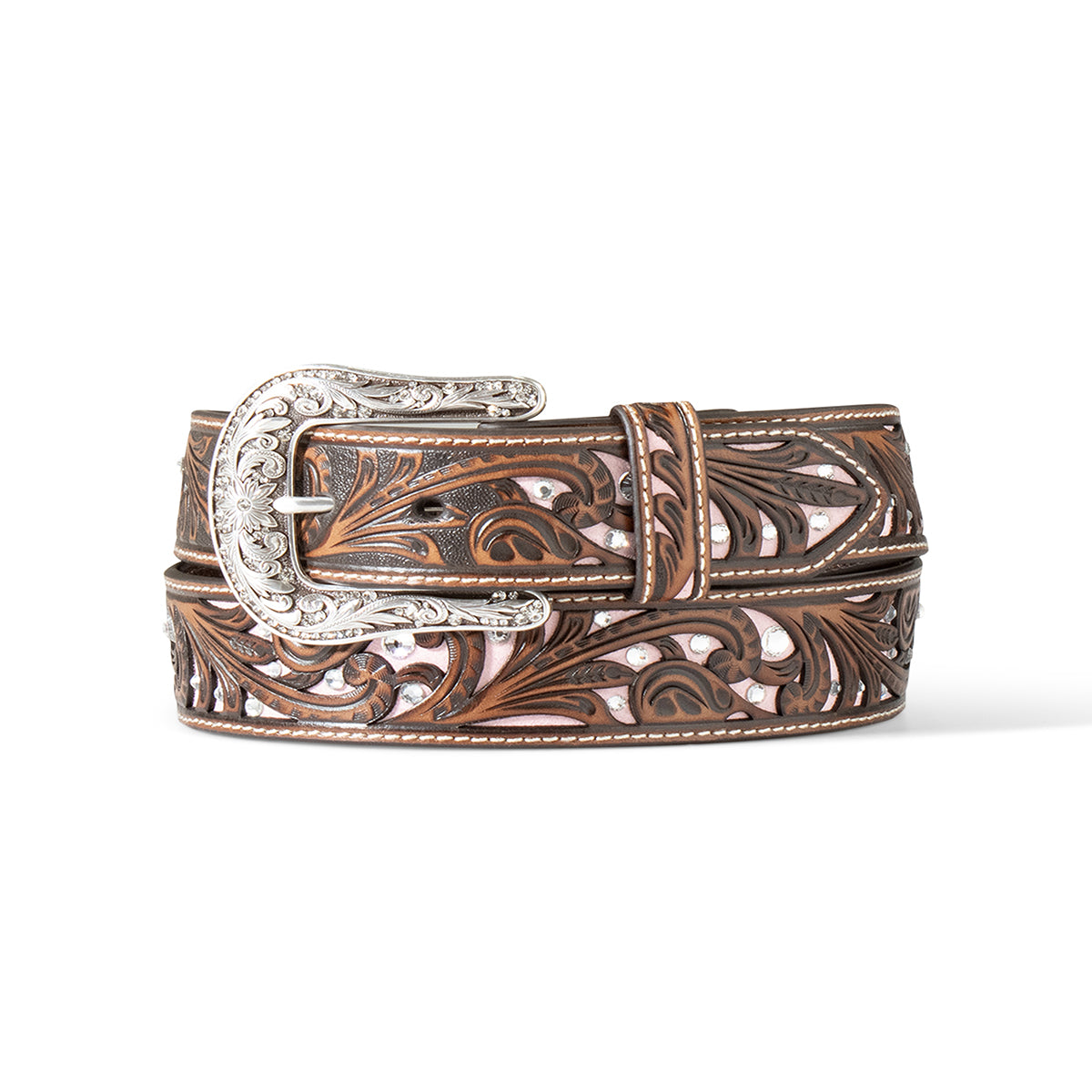 Belts Women’s Ariat Tooled Pink Inlay A1566302
