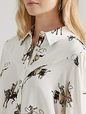 Shirts Women’s Wrangler Retro Long Sleeve Pearl Snap 112356671