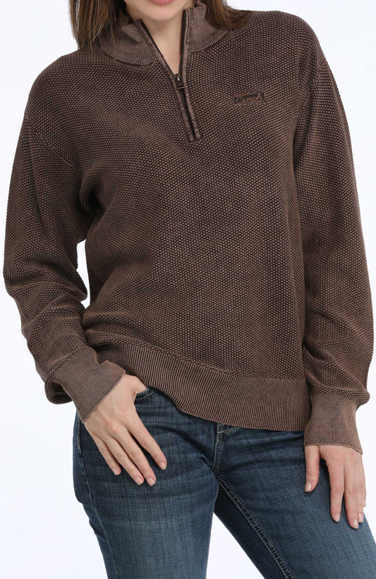 Outerwear Women’s Cinch Quarter Zip Sweater MAK9911001