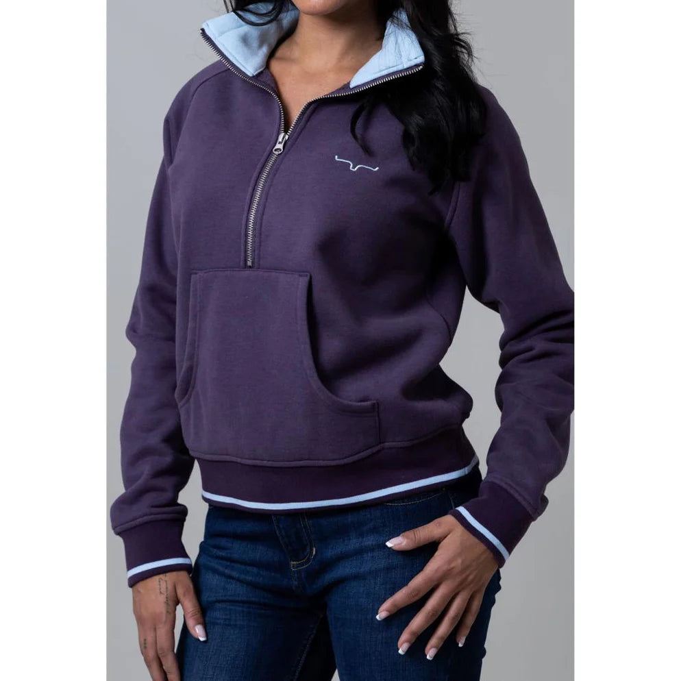 Outerwear Women’s Kimes Quarter Zip Malta Plum