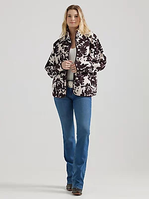 Outerwear Women’s Wrangler Retro Sherpa Cow Print 112356667