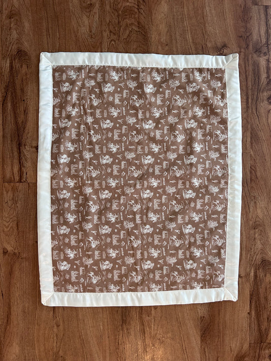 Accessories Bull by The Horns Baby Blanket John Wayne Pattern