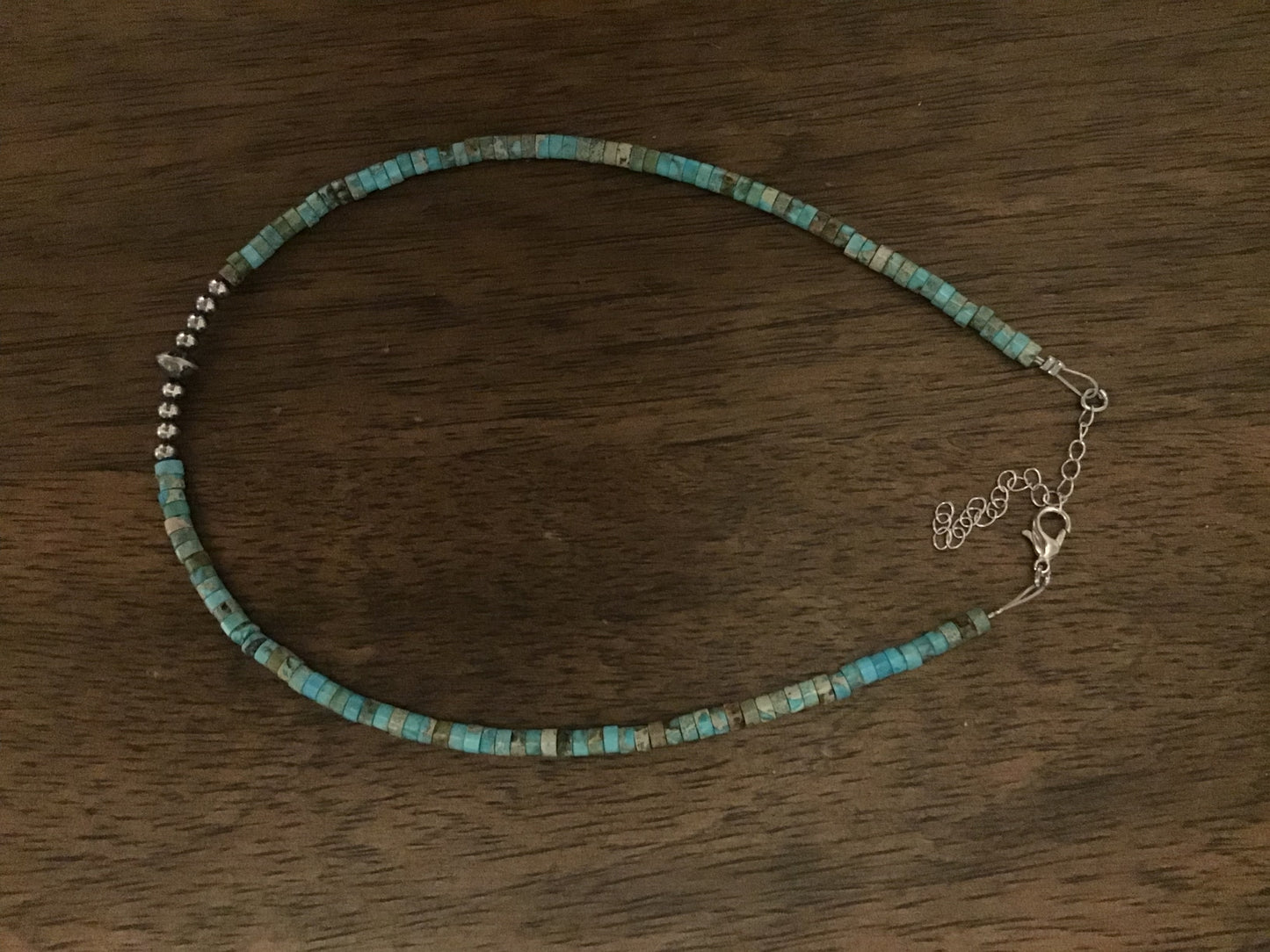 Jewelry Real Navajo Choker with Composite Turquoise CHO-NAV-017-TUR