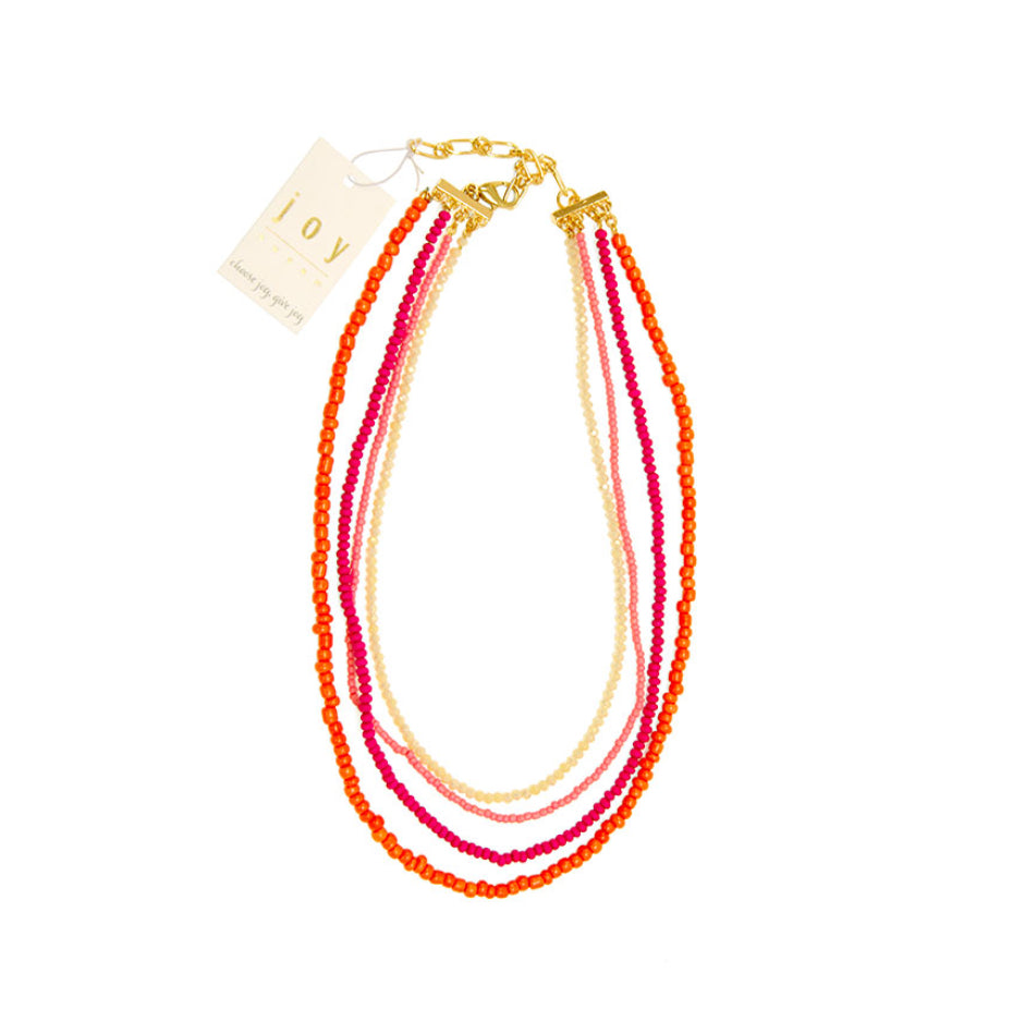 Accessories Joy Beaded Four Row Necklace