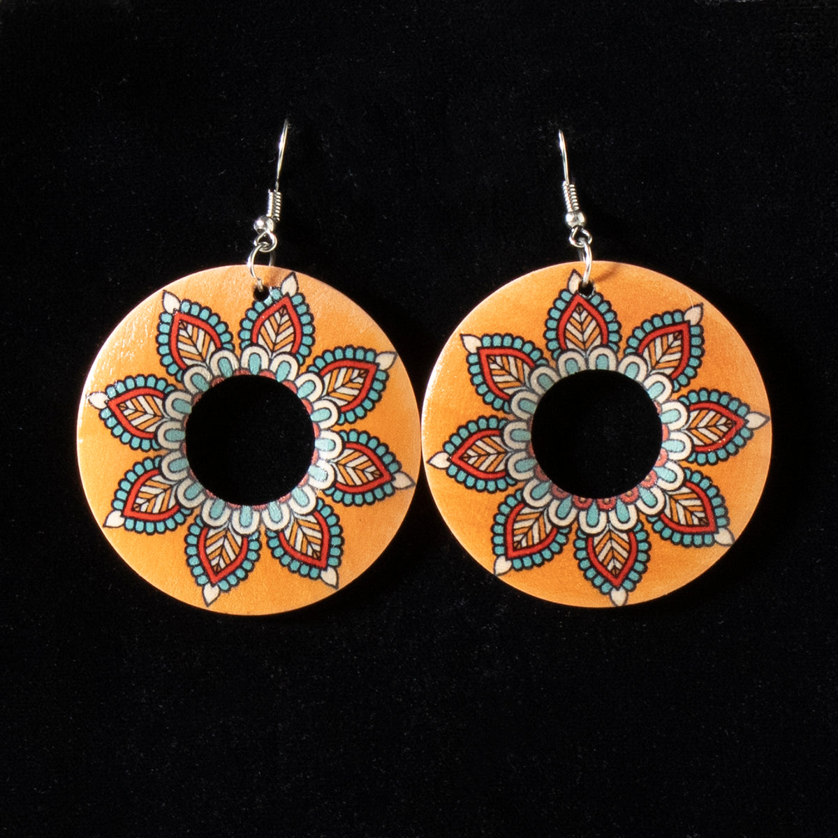 Jewelry Earrings Blazin Roxx Wooden Earrings 3053597