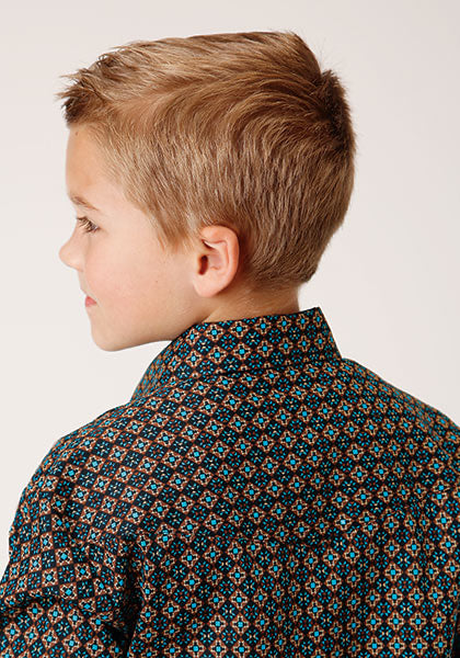Shirt Boys Roper Amarillo Snap Long Sleeve 3-030-0225-6015