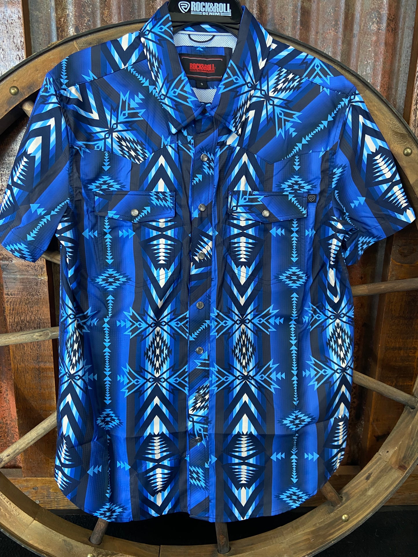 Mens Shirts Rock&Roll Short Sleeve Snap BWN3S04807