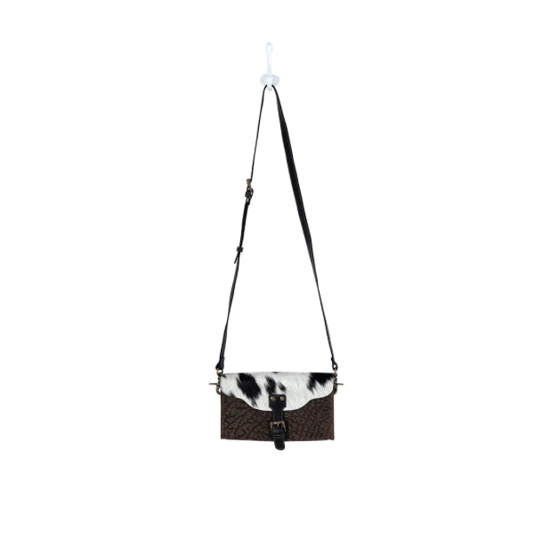 Purses Myra Bag Blazing Bull Trail Leather & Hairon Bag S-8706