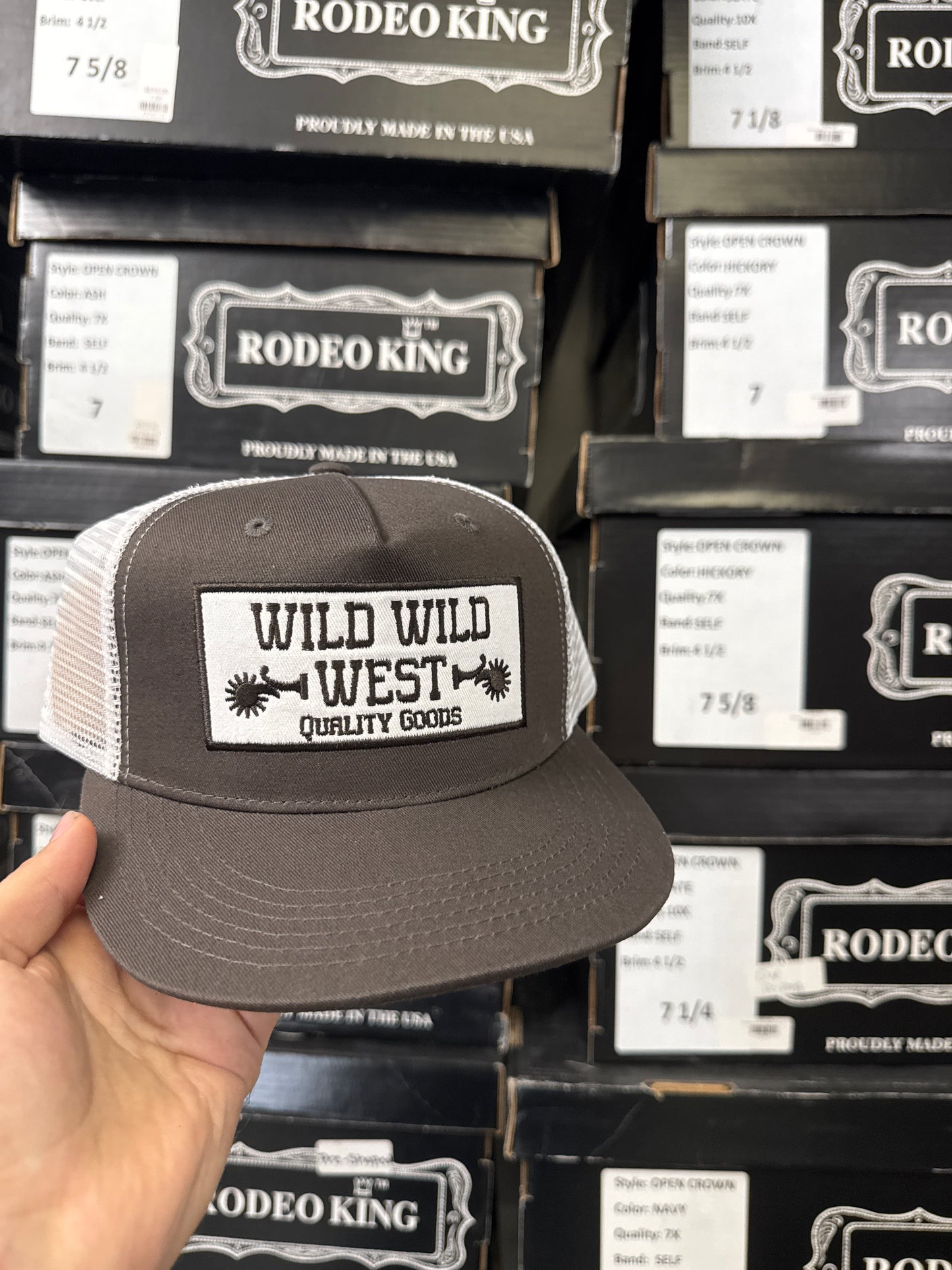 Ball Caps Wild Wild West Black Brown Spur