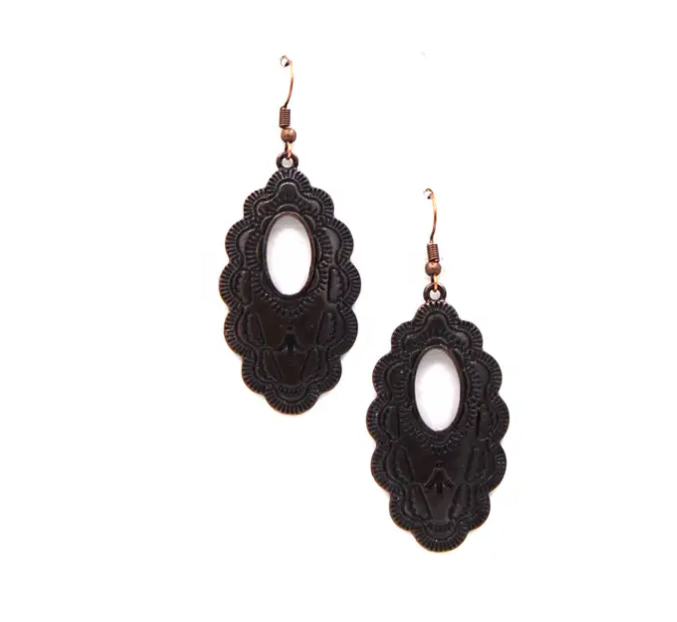 Earrings Fashion Jewelry Brass Floral Concho ER180525 -01