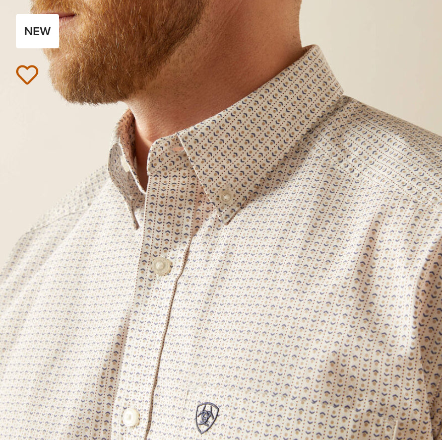 Shirts Men’s Ariat Cesar Long Sleeve Shirt White 10058761