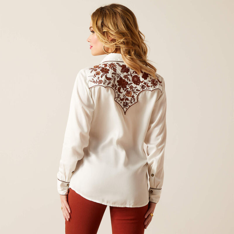 Shirt Women’s Elsa Long Sleeve Blanc De Blanc 10047365