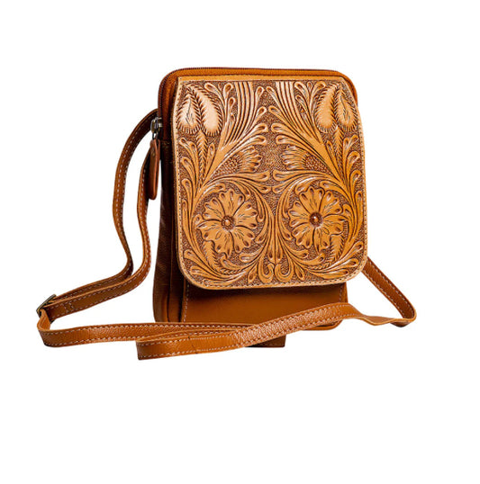 Purses Myra Bag Ranch Trail Hand-Tooled Bag S-9410