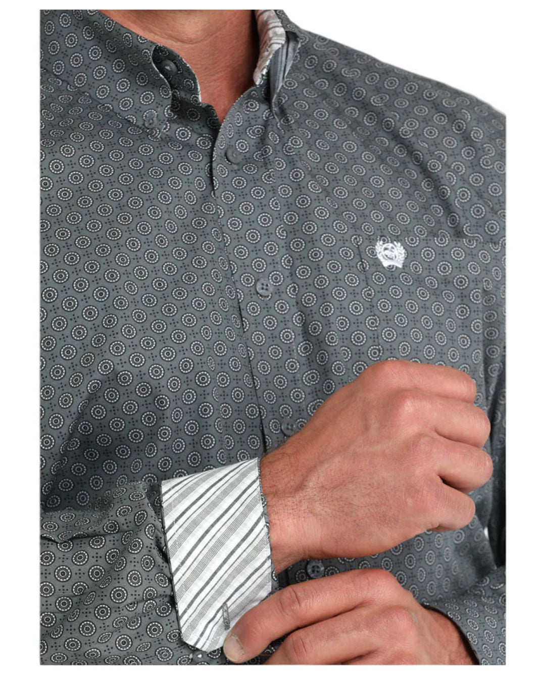 Shirts Men’s Cinch GrayMedallion Print MTW1105987