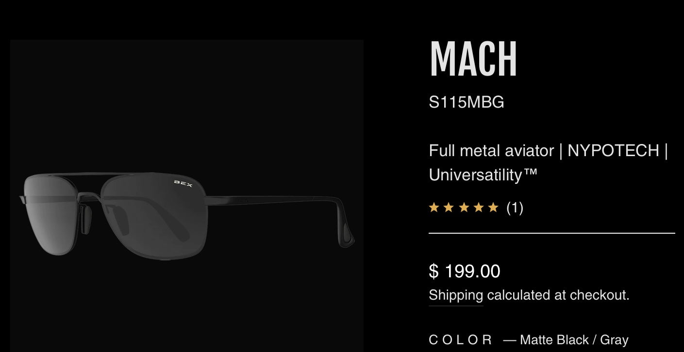 Sunglasses BEX Mach