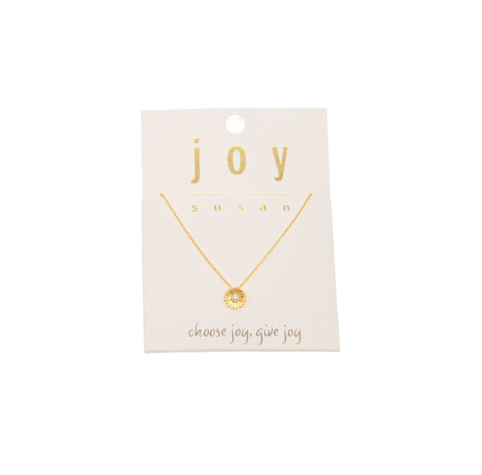 Accessories Joy Sunflower with Pearl Pendant Necklace 342-59NG