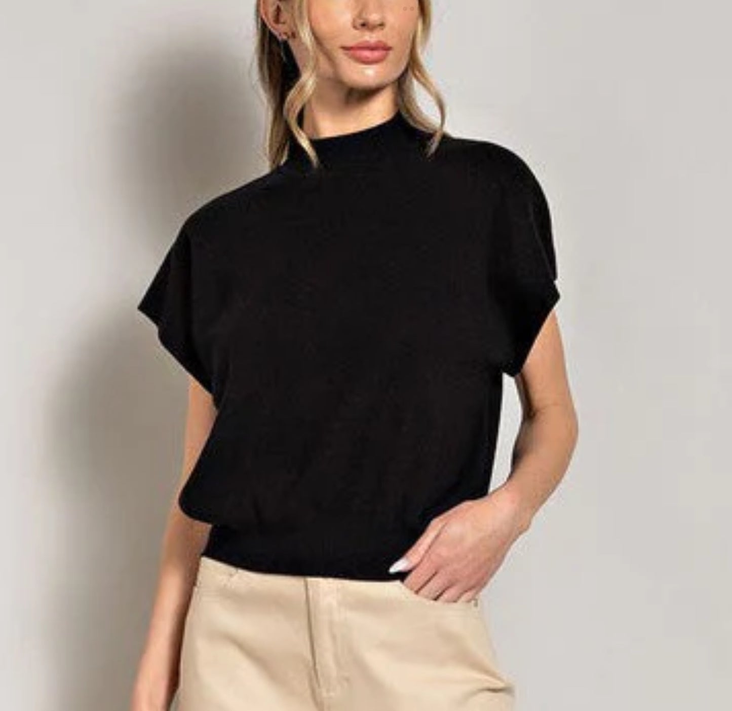 Mock Turtle Neck Clearance as is no returns top women’s SG8414