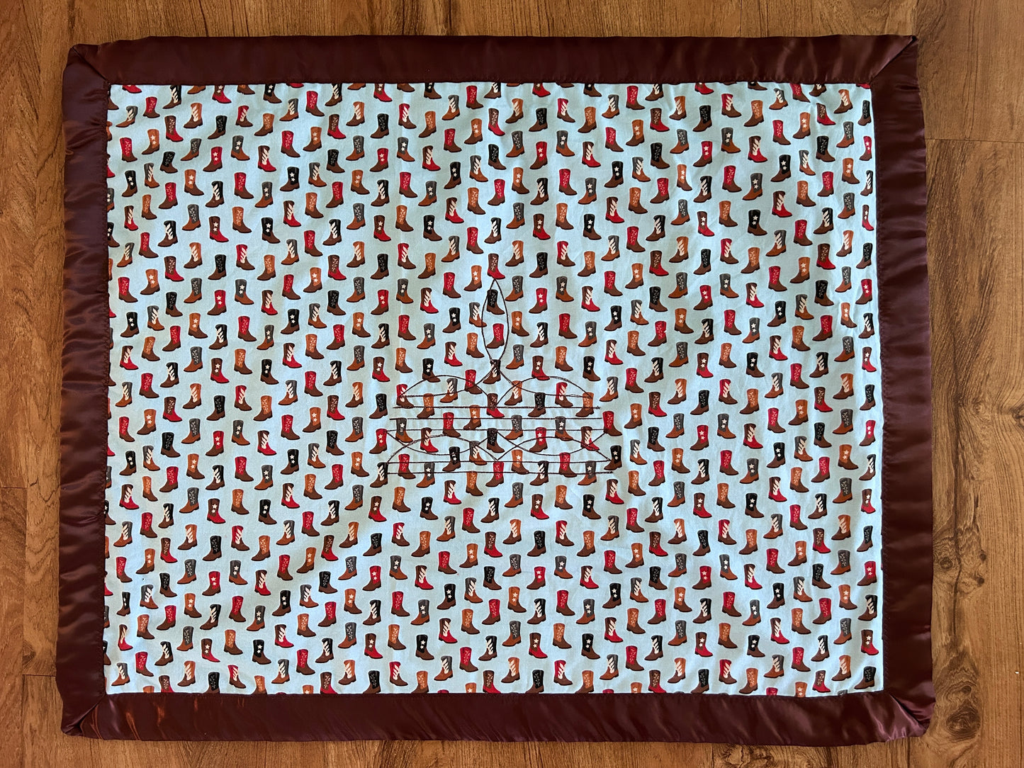 Accessories Bull By The Horns Baby Blanket Boot Pattern