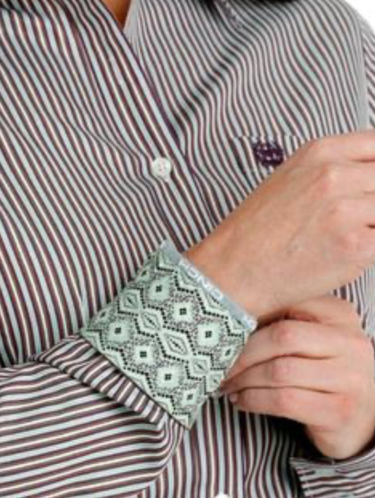 Shirts Women’s Cinch Button Up Stripe MSW9164213