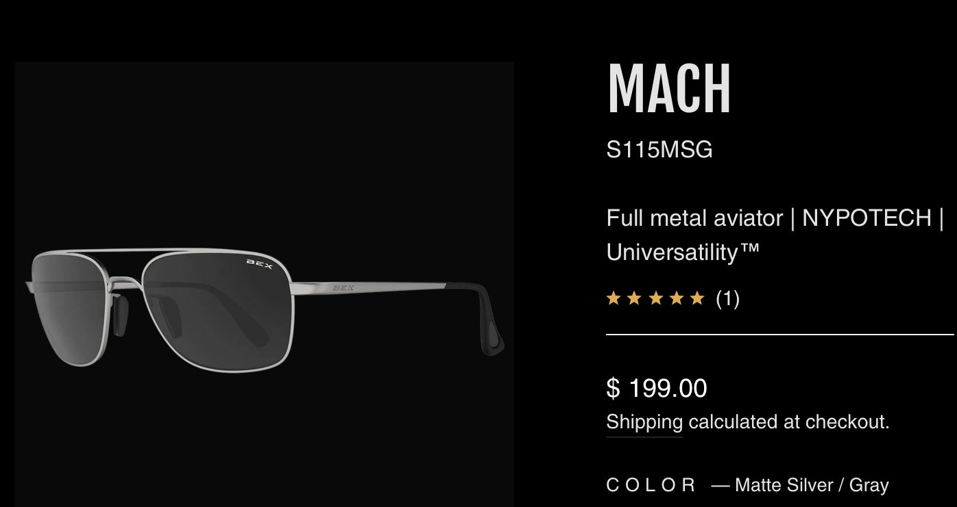 Sunglasses BEX Mach