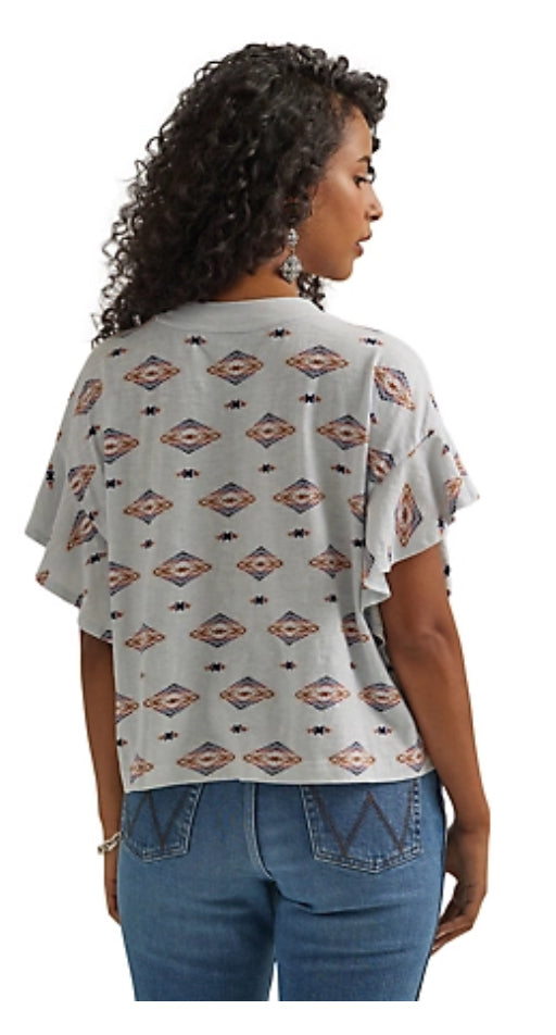 Shirts Women’s Wrangler Retro Short Sleeve Ruffle 112344667