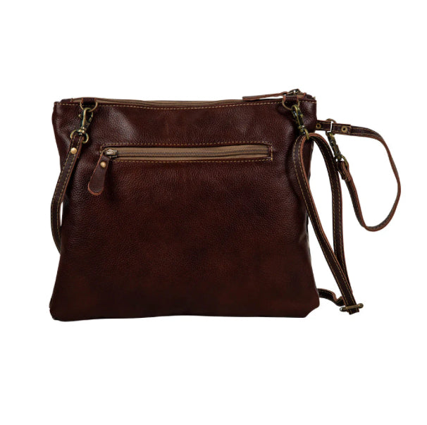 Purses Myra Bag Rosalinda Cross Stitched Leather & Hairon Bag S-7370
