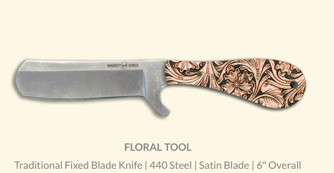 (Accessories Knives Floral Print Bullcutter WB41-03