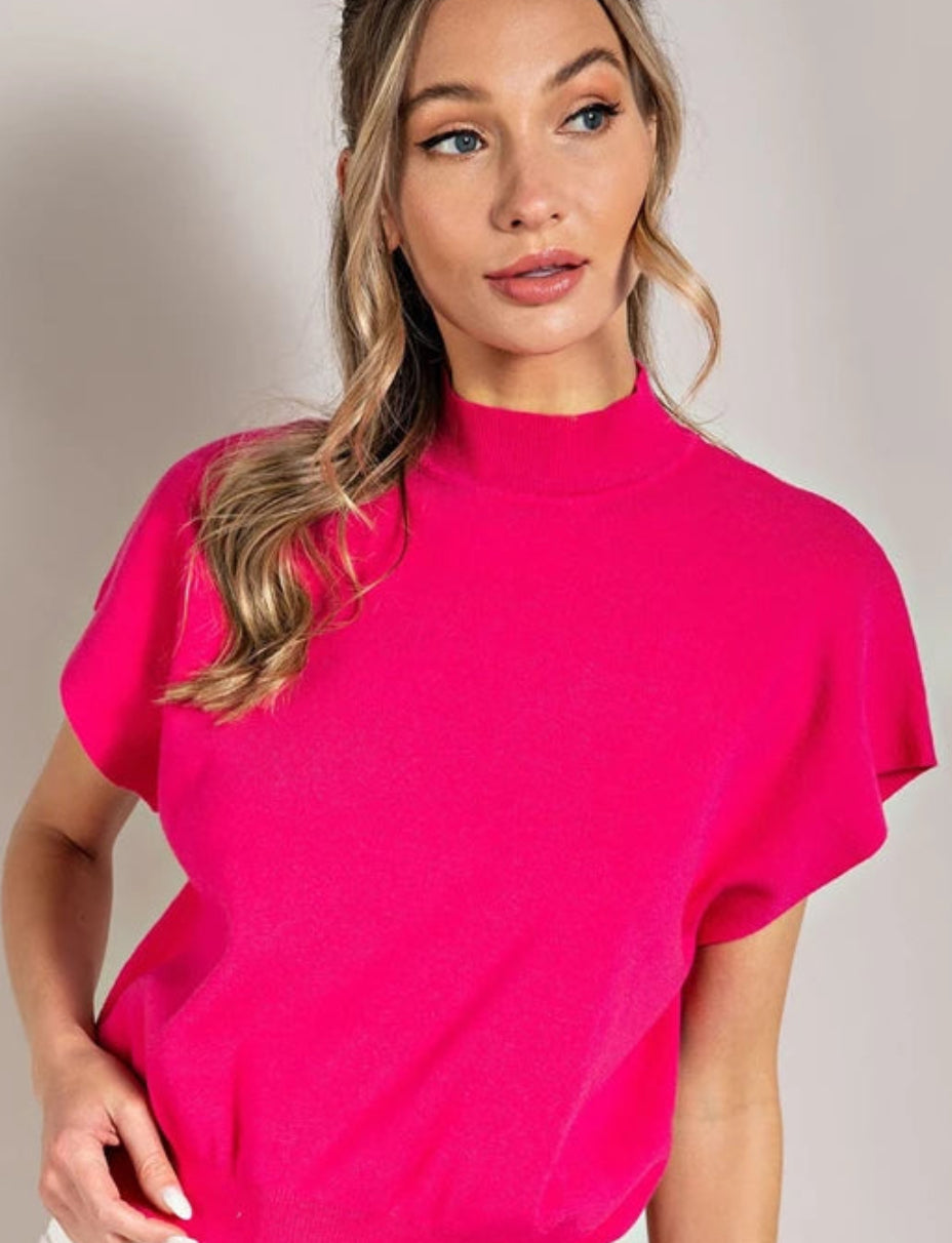 Mock Turtle Neck Clearance as is no returns top women’s SG8414