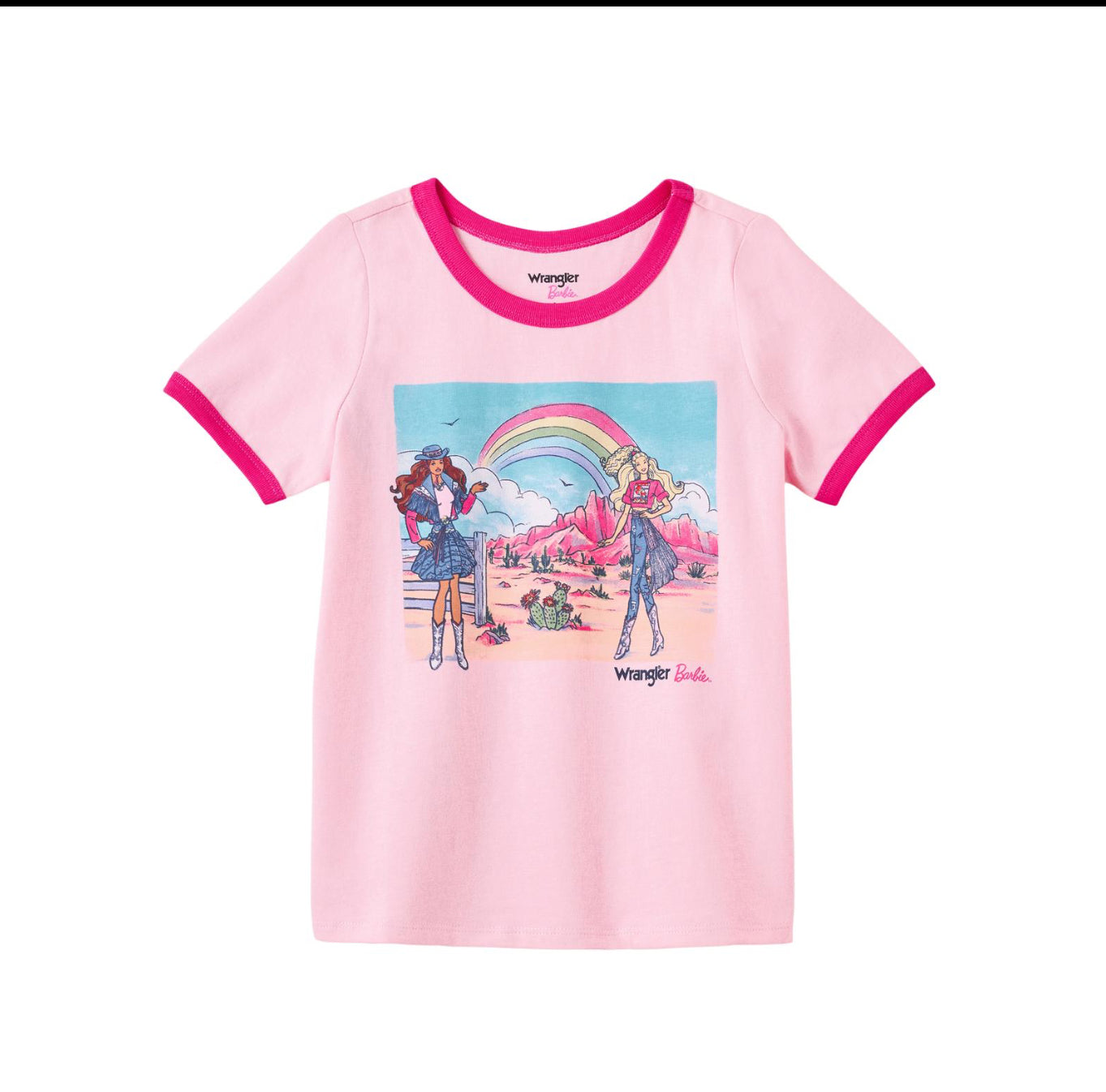 Girls Wrangler Pink Barbie Tee 112344860