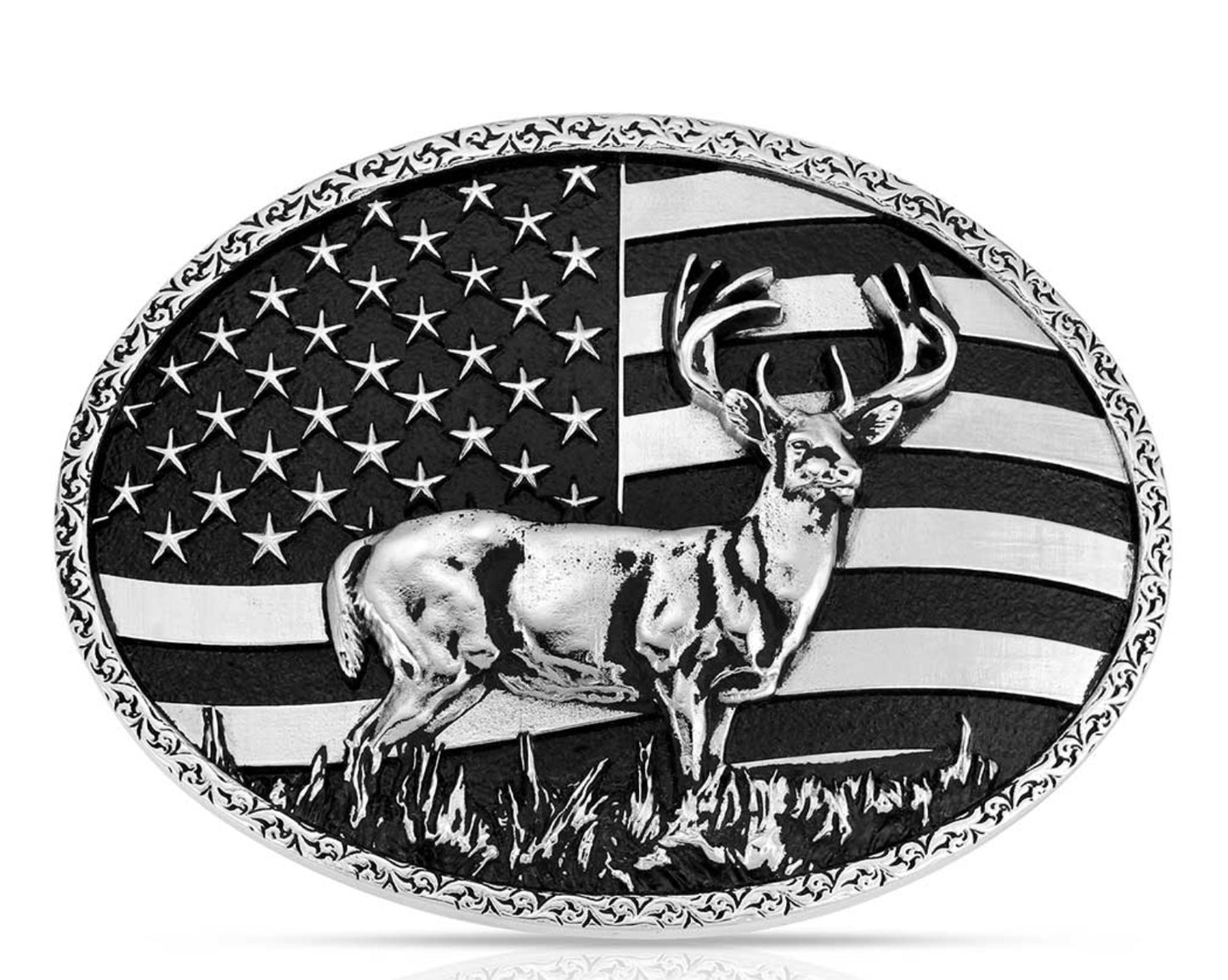 Belt Buckles Attitude Hunters Stars And Stripes A1087S