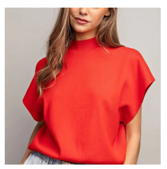 Mock Turtle Neck Clearance as is no returns top women’s SG8414