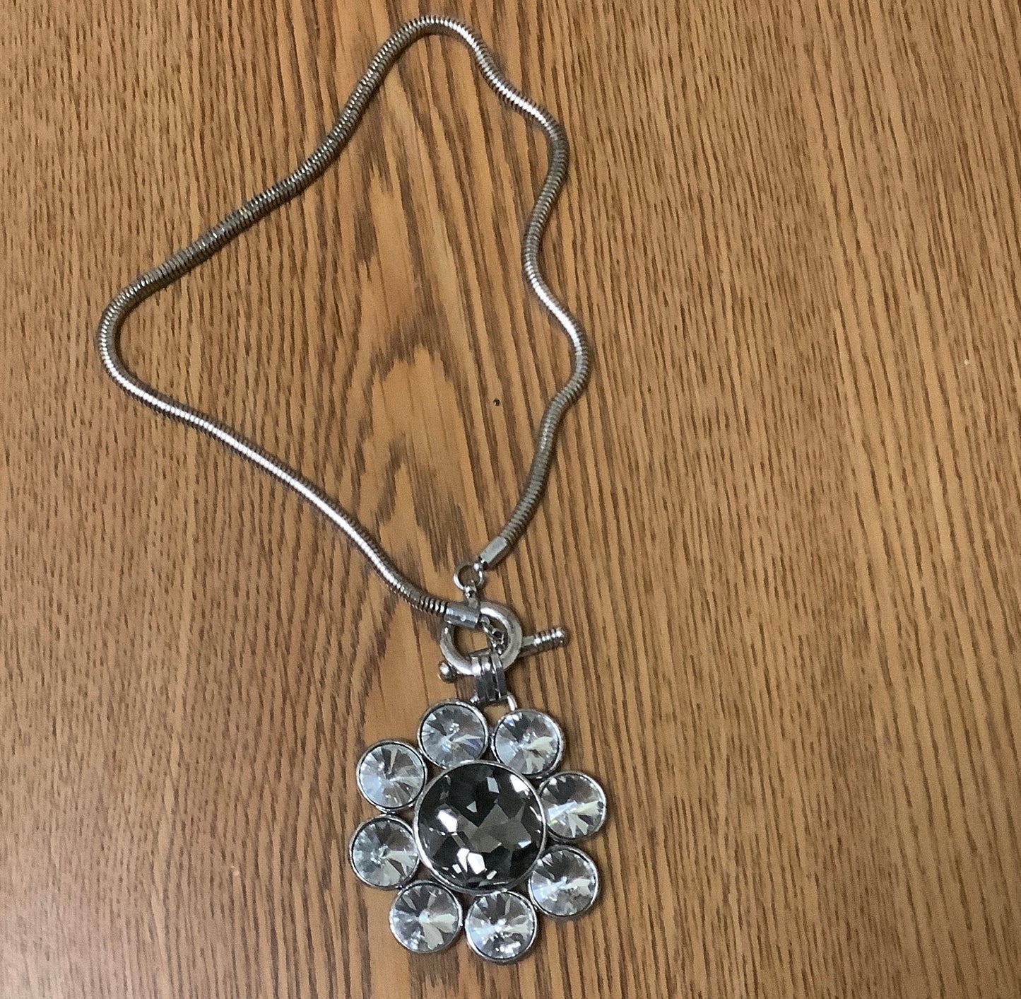 Necklace Fashion Jewelry Silver Rhinestones