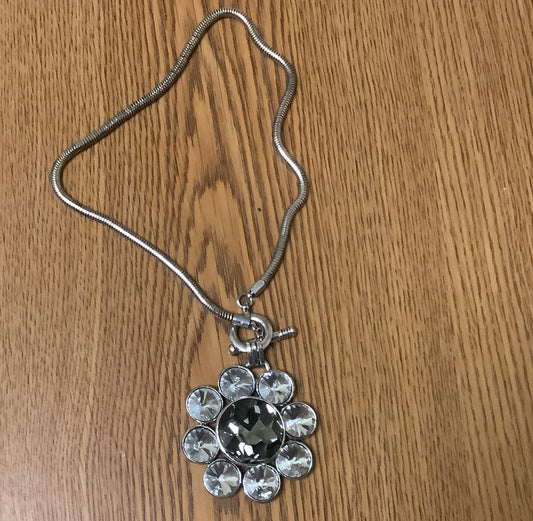 Necklace Fashion Jewelry Silver Rhinestones