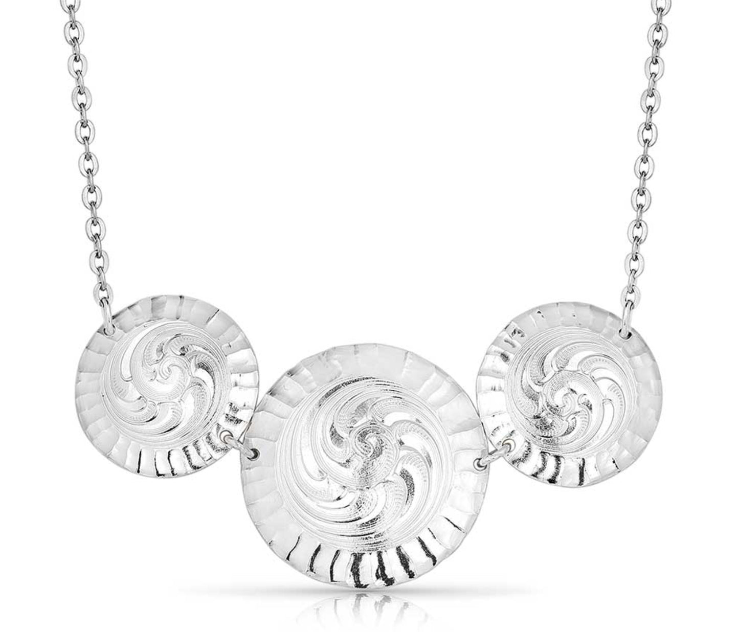 Jewelry Montana Silversmiths Sundance Conchos Necklace NC5813SV