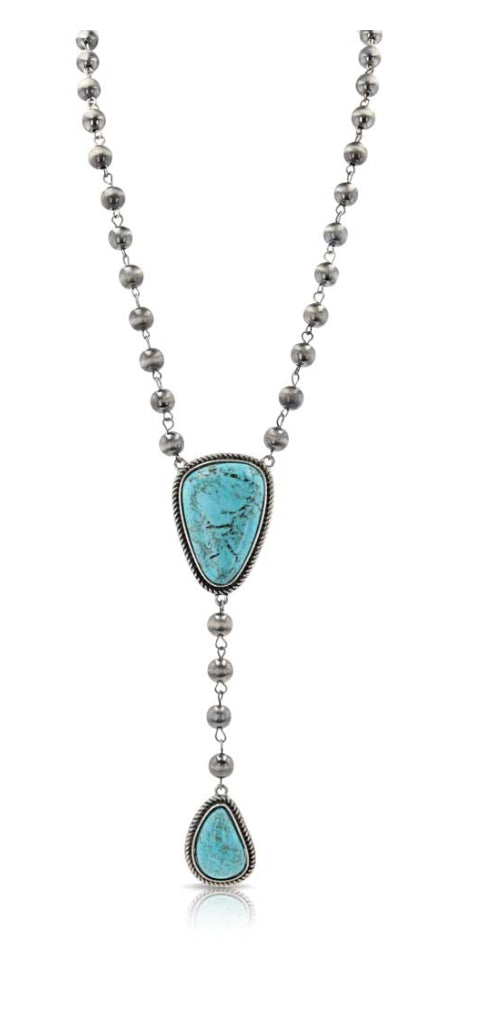 Jewelry Attitude Chasing Turquoise Beaded Necklace ANC5438