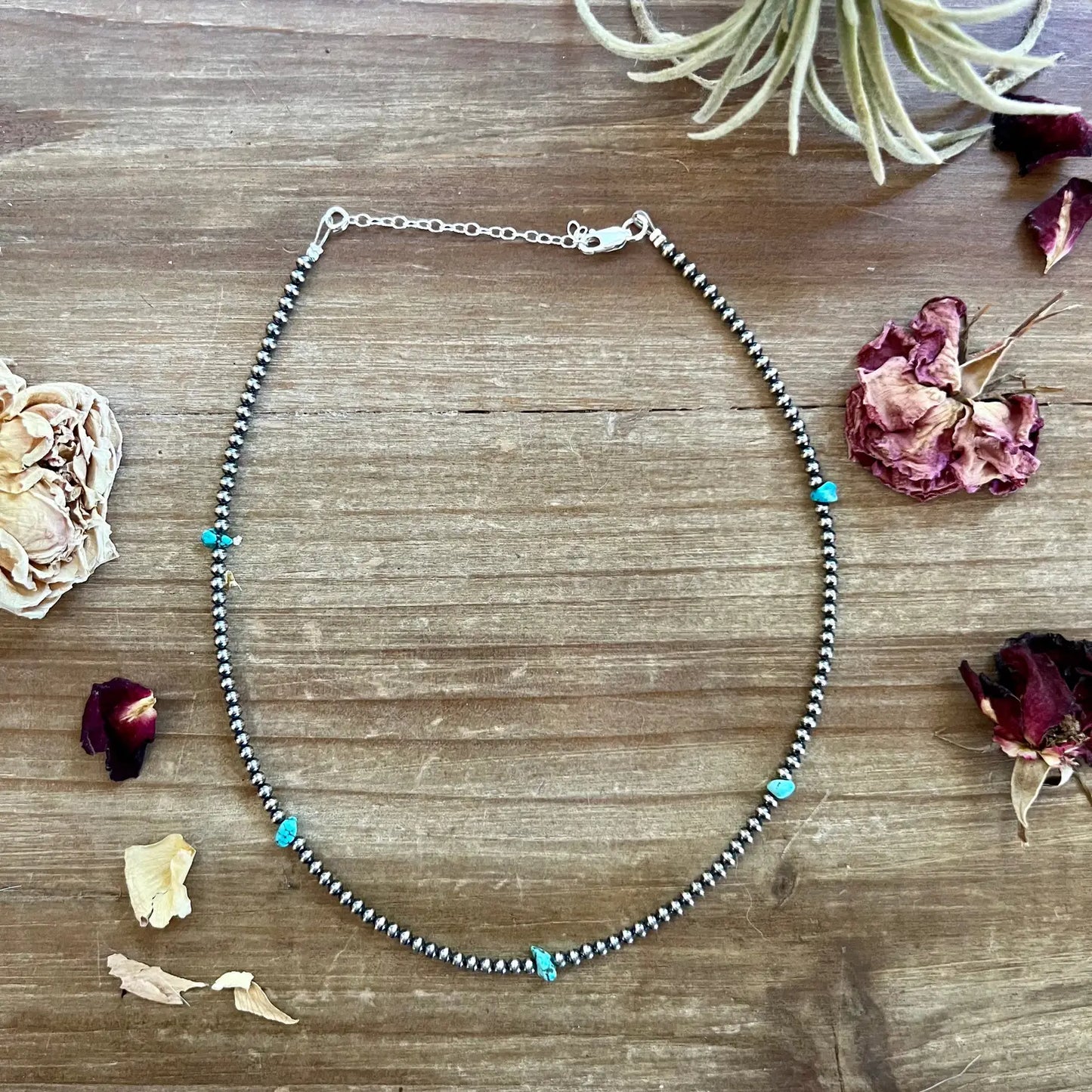 Jewelry 3mm Navajo Choker - Blue Turquoise Nuggets Accessories CHO-NAV-134-NUG