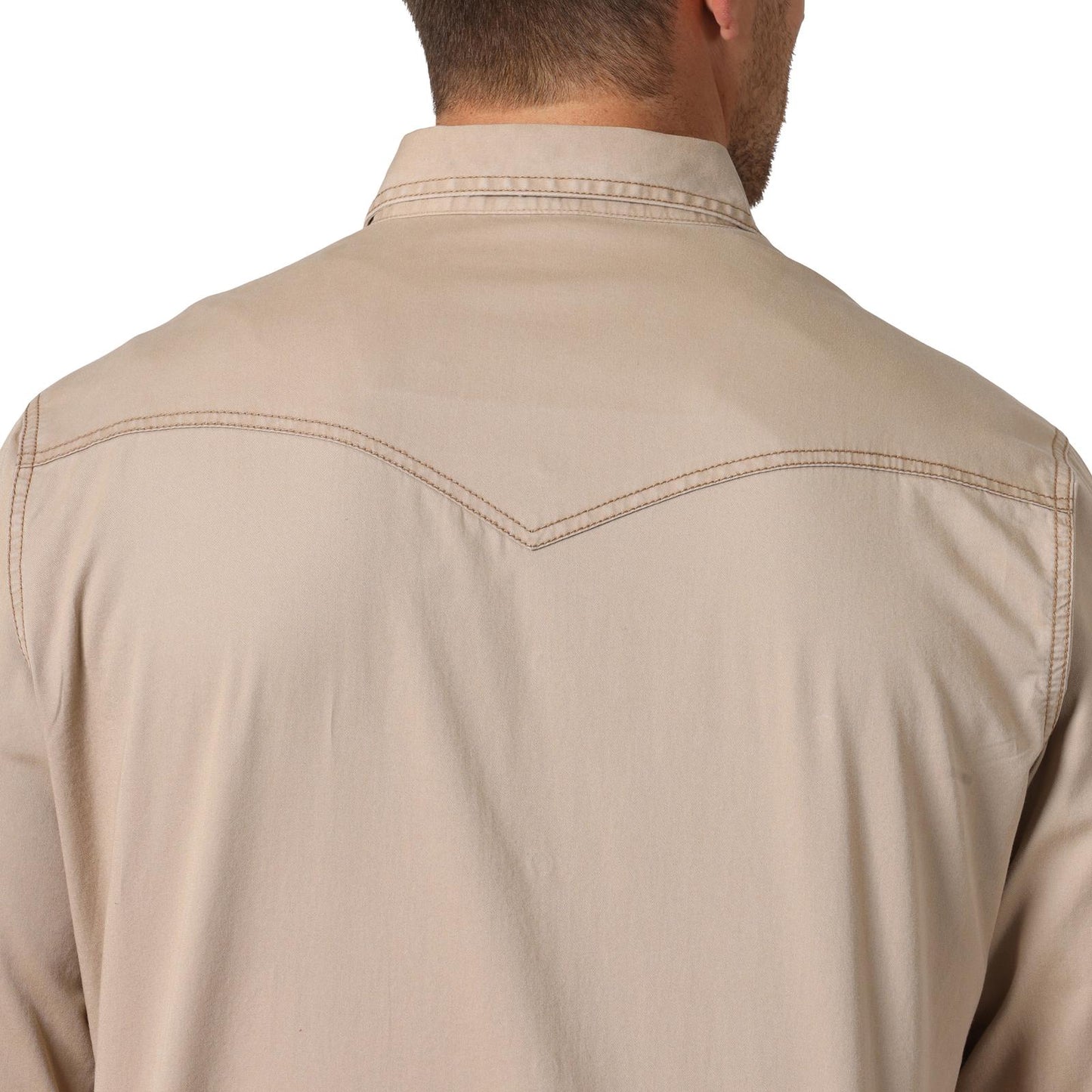 Shirts Mens Wrangler Retro Snap Tan MVR502T