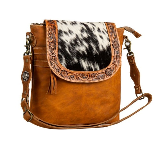 Purses Myra Bag Saddleback Hand-Tooled Bag S7882